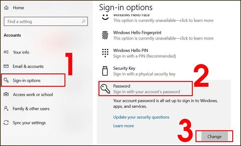 Cách Tạo Đĩa Đặt Lại Mật Khẩu Cho Tài Khoản Cục Bộ Trong Windows