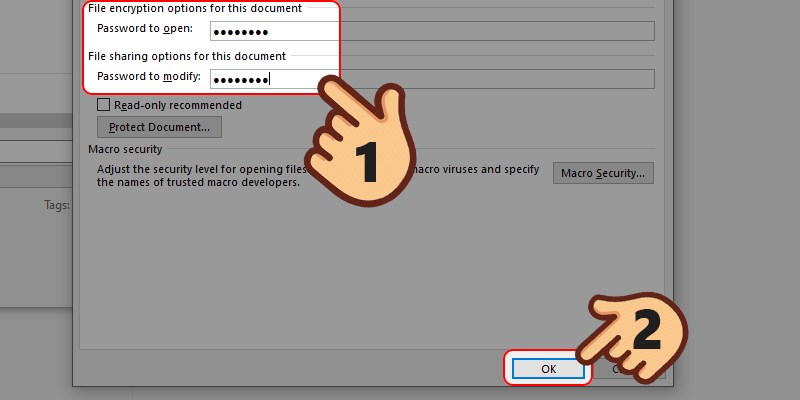 Các bước chi tiết để bảo mật file Word bằng mật khẩu