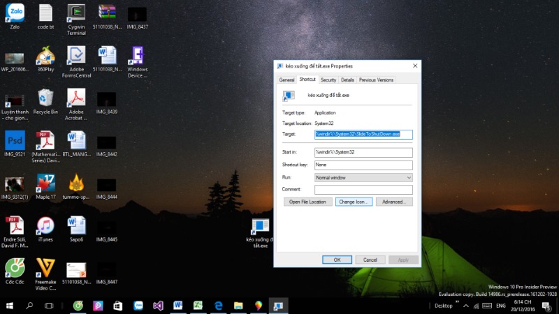 Cách kích hoạt Slide to Shut Down trên Windows