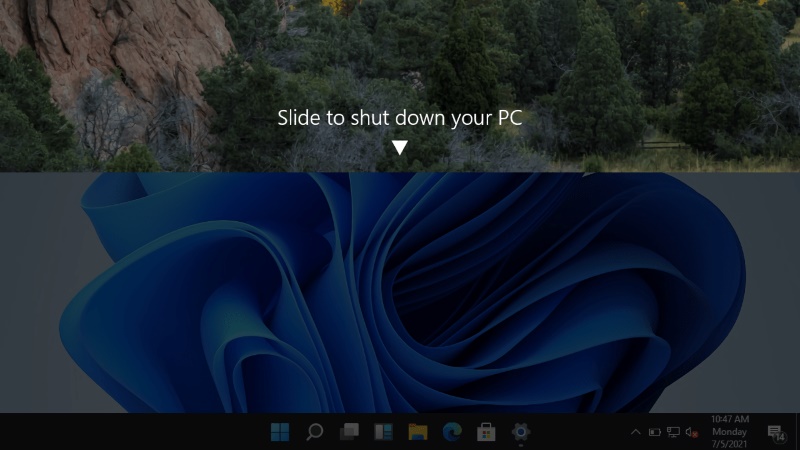 Cách kích hoạt Slide to Shut Down trên Windows