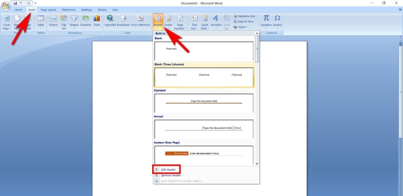 Cách tạo header và footer khác nhau cho từng trang trong Word