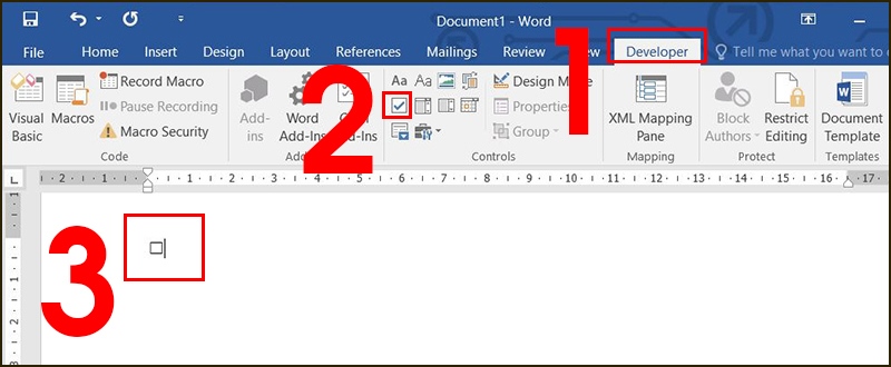 Hướng dẫn chi tiết cách tạo dấu tích vào ô vuông trong Word