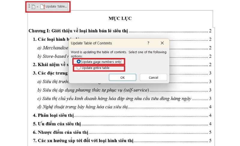 Tại sao nên sử dụng mục lục tự động?