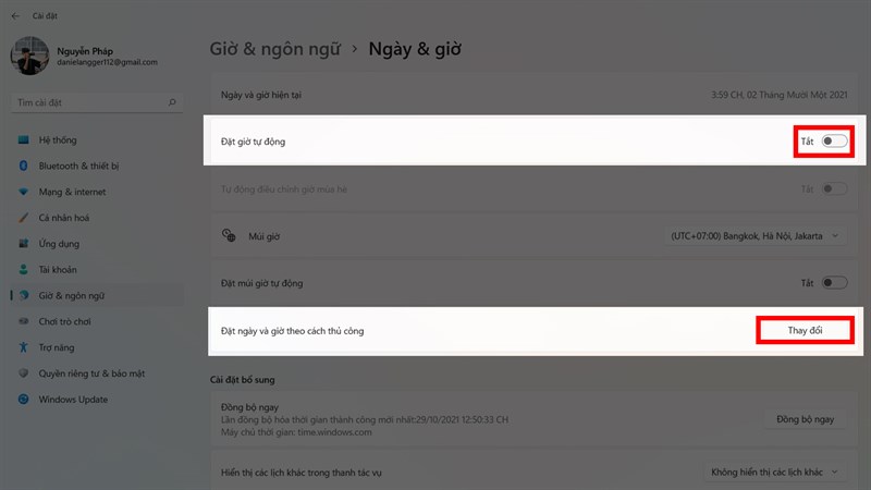 Tự động đồng bộ thời gian hệ thống khi khởi động Windows